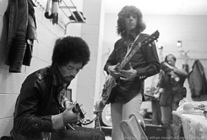 Jimi Hendrix and Mick Taylor 1969 Madison Square Garden