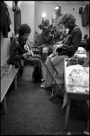 Jimi Hendrix and Mick Taylor 1969