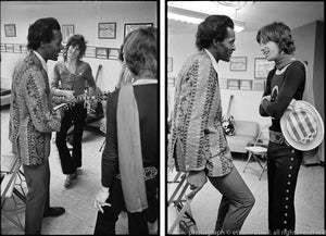 Keith Richards Chuck Berry and Mick Jagger - Diptych 1969