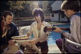 Keith Richards and Mick Jagger Examine the Let It Bleed Cover Proof 1969